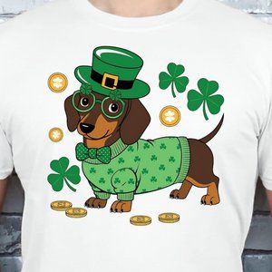 St Patricks Day Dachshund Shirt T2